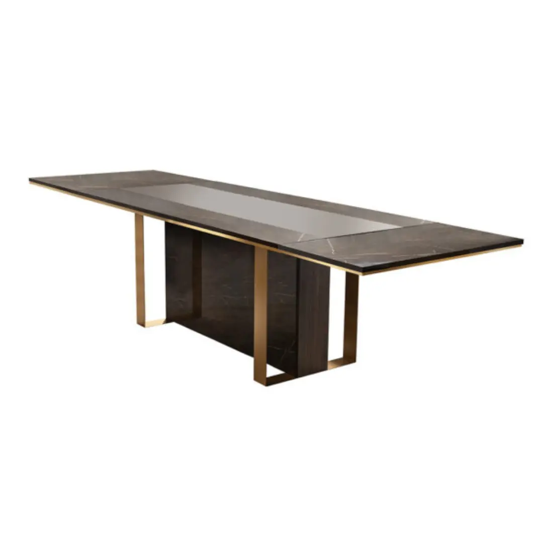 Shiny Essenza Dining Table By Esf Furniture | Mobilia Cleopatra 3 Shiny Essenza Dining Table