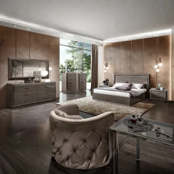 High Gloss Lacquer Elite Night "LEGNO" Bedroom Set Additional Items