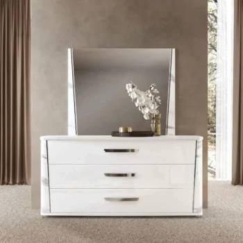 High Gloss Lacquer Anna Status Bedroom Set