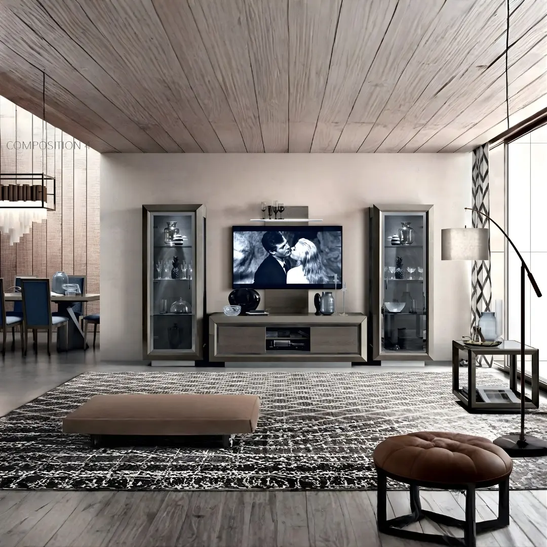 High Gloss Lacquer Elite Entertainment By Esf Furniture | Mobilia Cleopatra 3 High Gloss Lacquer Elite Entertainment