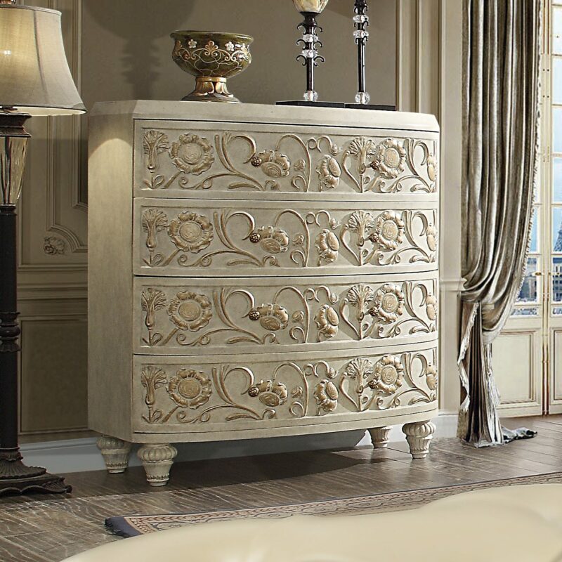 Plantation Cove White Chest Hd-8030 By Homey Design | Mobilia Cleopatra 3 Plantation Cove White Chest HD-8030 By Homey Design - Image 1