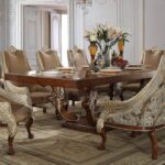 Brown Cherry 7PCs Dining Table Set HD-124 By Homey Design - Image 3