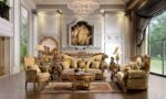 Medium Golden Tan 3PC Sofa Set HD-369 By Homey Design