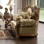 Medium Golden Tan 3PC Sofa Set HD-369 By Homey Design - Image 2