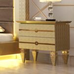 Belle Silver 5PCs Eastern King Bedroom Set HD-918 By Homey Design - Image 4