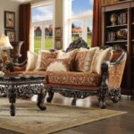 Brown Mahogany 3PCs Sofa Set HD-2627 By Homey Design - Image 3