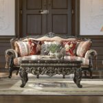 Brown Victorian Mahogany 3PCs Sofa Set HD-2638D By Homey Design - Image 2