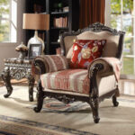 Brown Victorian Mahogany 3PCs Sofa Set HD-2638D By Homey Design - Image 4