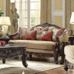 Extra Drk Walnut & SM Hazelnut Finish 3PCs Sofa Set HD-2655 By Homey Design - Image 3