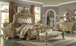 Pickle Frost & Silver 5 PCs Eastern King Bedroom Set HD-7012 By Homey Design