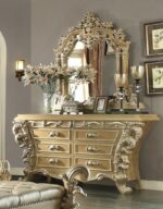 Pickle Frost & Silver 5 PCs Eastern King Bedroom Set HD-7012 By Homey Design - Image 3