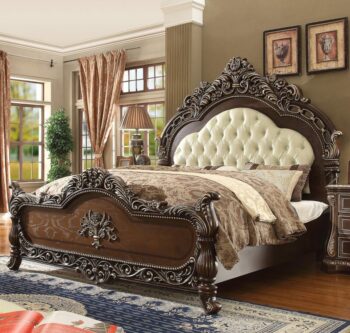 Brown Cherry Eastern King Bed HD-8013 By Homey Design
