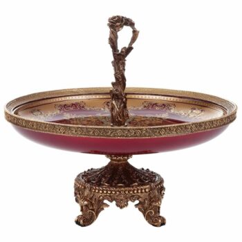Bronze & Ruby Red Bowl HD-6024 By Homey Design