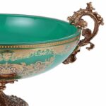 Bronze & Emerald Green Bowl HD-6001-3H By Homey Design - Image 2