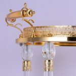 Golden Brass Bar Cart HD-352 By Homey Design - Image 2