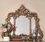 Dark Mocha & Metallic Gold 5PCs Eastern King Bedroom Set HD-1803 By Homey Design - Image 5