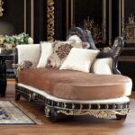 Black Enamel Finish 3PC Sofa Set HD-9666 By Homey Design - Image 3