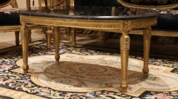 Handmade Gold Black Galaxy Coffee Table |