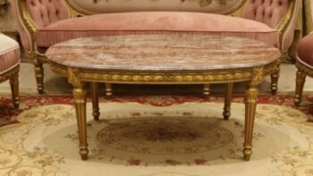 Handmade Gold Peach Galaxy Coffee Table |