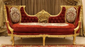 Gold Red Sofa, mobilia furniture