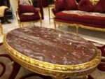 Handmade King Gold Red Coffee Table - Image 2