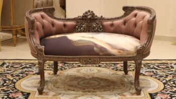 Handmade Brown Peach Lady Bench | 3