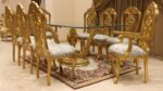 Handmade Gold Green Pistachio Tree Dining Set