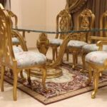 Handmade Gold Green Pistachio Tree Dining Set - Image 4