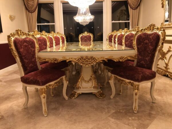Handmade White Red Buffet - Image 7