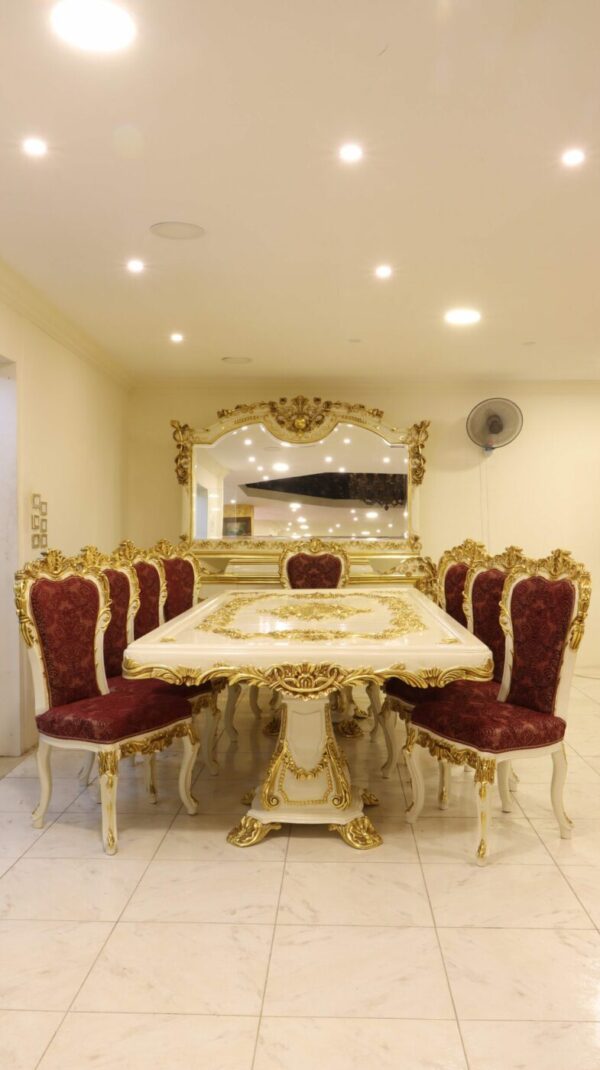 Handmade White Red Buffet - Image 9
