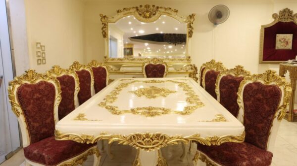 Handmade White Red Buffet - Image 10