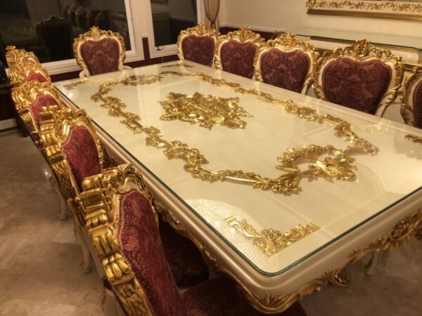 Handmade White Red Buffet - Image 11