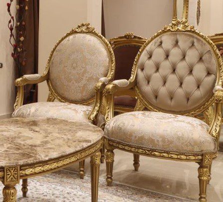 Handmade Gold Coffee Tree Chair | Mobilia Cleopatra 3 Handmade Gold Coffee Tree Chair - Image 1