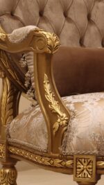 Handmade Gold Coffee Tree Chair - Image 6