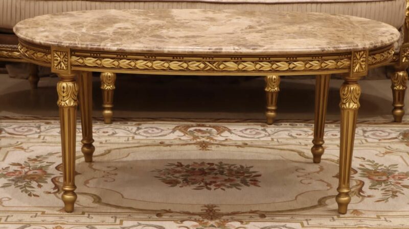 Handmade Gold Coffee Tree Coffee Table | Mobilia Cleopatra 3 Handmade Gold Coffee Tree Coffee Table - Image 1