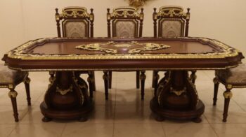 Handmade Oima Brown Dining Table