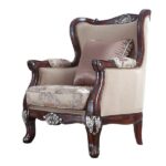 Mahogany Finish 3PCs Sofa Set HD-91862 By Homey Design - Image 2