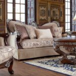 Mahogany Finish 3PCs Sofa Set HD-91862 By Homey Design - Image 3