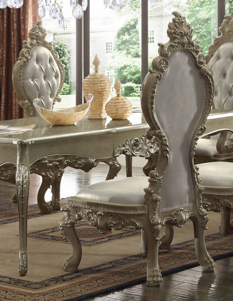 Champagne Gold Side Chair Hd-13012-G By Homey Design | Mobilia Cleopatra 3 Champagne Gold Side Chair HD-13012-G By Homey Design - Image 1