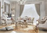 Luxury Silver 3 PCs Sofa Set HD-20353 By Homey Design