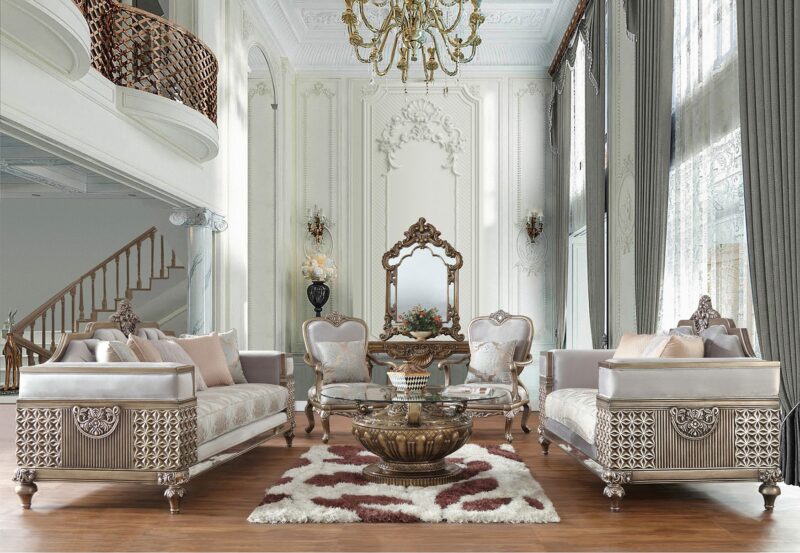 Hd-6033 – 3Pc Sofa Set By Homey Design | Mobilia Cleopatra 3 HD-6033 - 3PC Sofa Set By Homey Design - Image 1