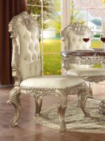 Metallic Silver Finish 5 PCs Dining Table Set HD-8017 By Homey Design - Image 4