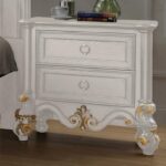 Luna Silver 4 PCs California King Bedroom Set HD-999 By Homey Design - Image 2