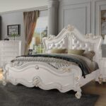Luna Silver 4 PCs California King Bedroom Set HD-999 By Homey Design - Image 5