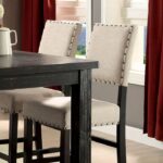 Sania Counter Ht. Table  CM3324BK-PT-54 BY Furniture of America - Image 2