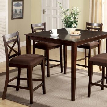 Weston 5 Pc. Counter Ht. Table Set  CM3400PT-5PK BY Furniture of America