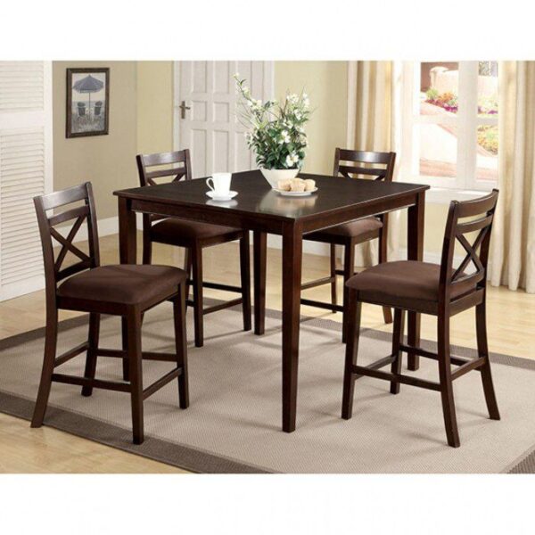 Weston 5 Pc. Counter Ht. Table Set  CM3400PT-5PK BY Furniture of America - Image 2