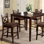 Weston 5 Pc. Counter Ht. Table Set  CM3400PT-5PK BY Furniture of America - Image 3