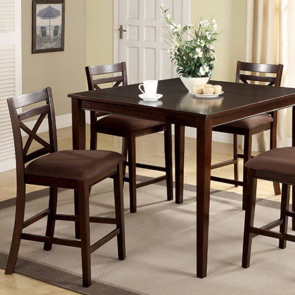 Weston 5 Pc. Counter Ht. Table Set  CM3400PT-5PK BY Furniture of America - Image 3