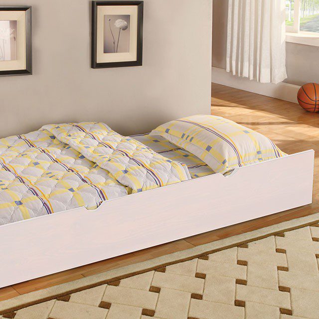 Omnus Trundle Cm-Tr452-Wh By Furniture Of America | Mobilia Cleopatra 3 Omnus Trundle CM-TR452-WH BY Furniture of America - Image 1